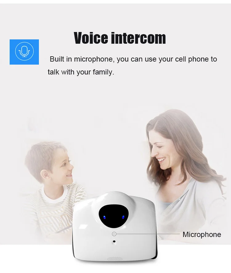Новинка 720P HD камера робот встроенный wifi микрофон и динамик поддержка Мобильный пульт дистанционного управления удаленный домофон для IOS Android