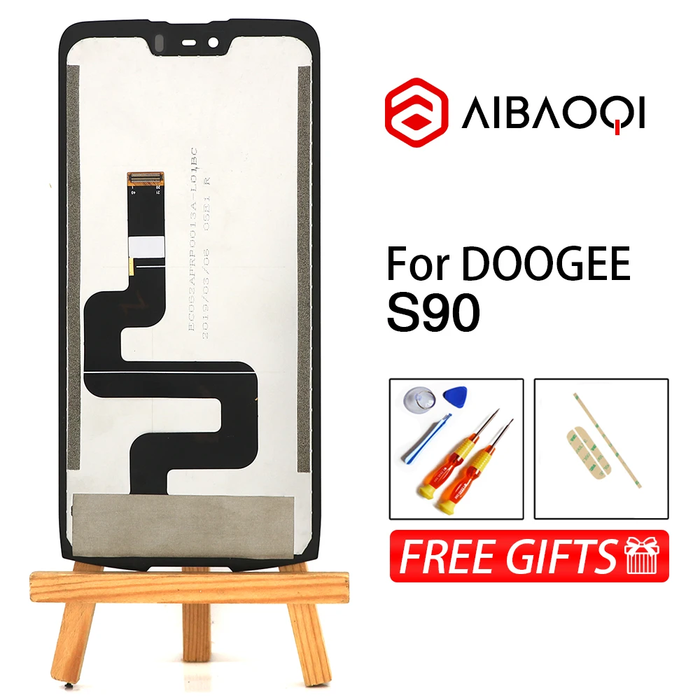 AiBaoQi 6,18 дюймовый сенсорный экран+ 2246x1080 ЖК-дисплей в сборе, замена для телефона Doogee S90 Android 8,1