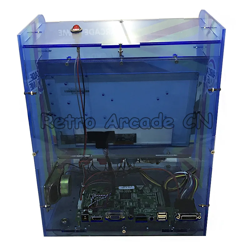 5S 1299 в 1 консоль Jamma с 1" дюймовым ЖК мини аркадная игровая машина акриловый шкаф аркадная консоль джойстик для 1 игрока