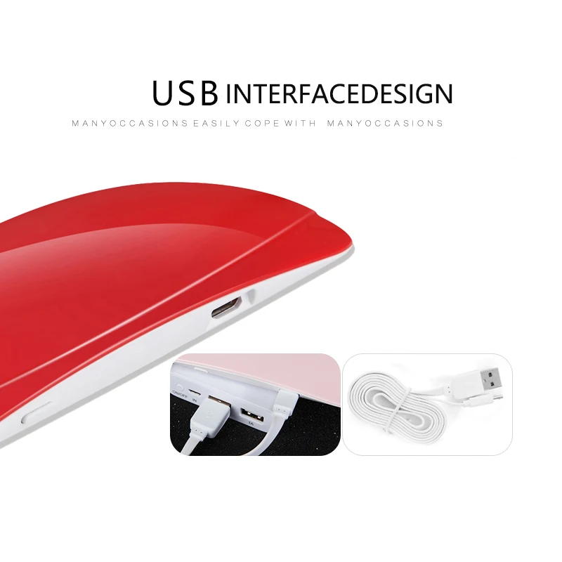 SUNmini 6 Вт УФ светодиодный светильник Сушилка для ногтей портативный usb кабель