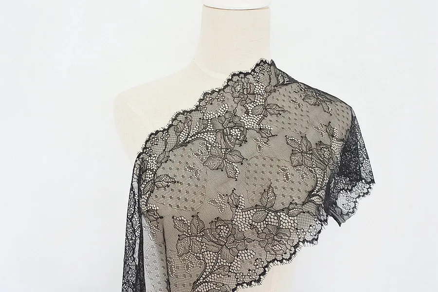 

Кружевная ткань LASUI черного цвета, 3 м, 1 комплект
