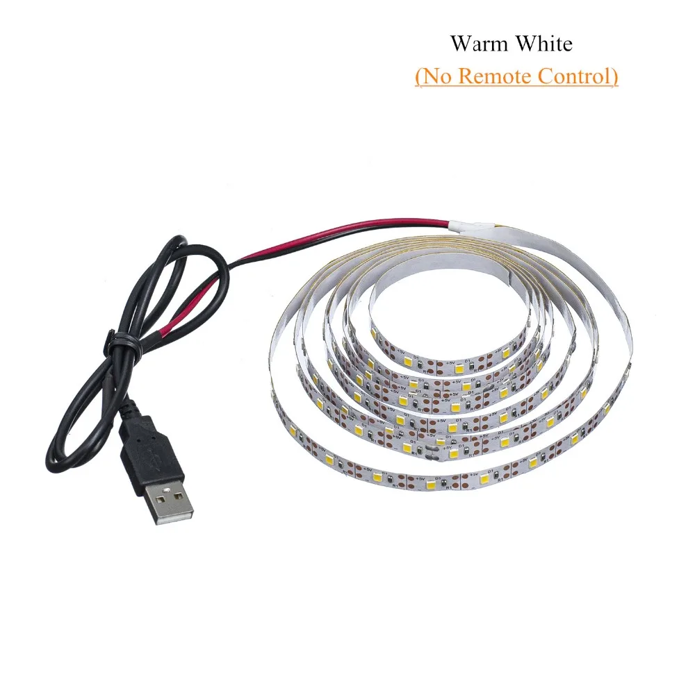 Светодиодная лента светильник USB 2835SMD DC5V гибкий светодиодный светильник лента RGB 0,5 м 1 м 2 м 3 м 4 м 5 м ТВ Настольный экран задний светильник Диодная лента
