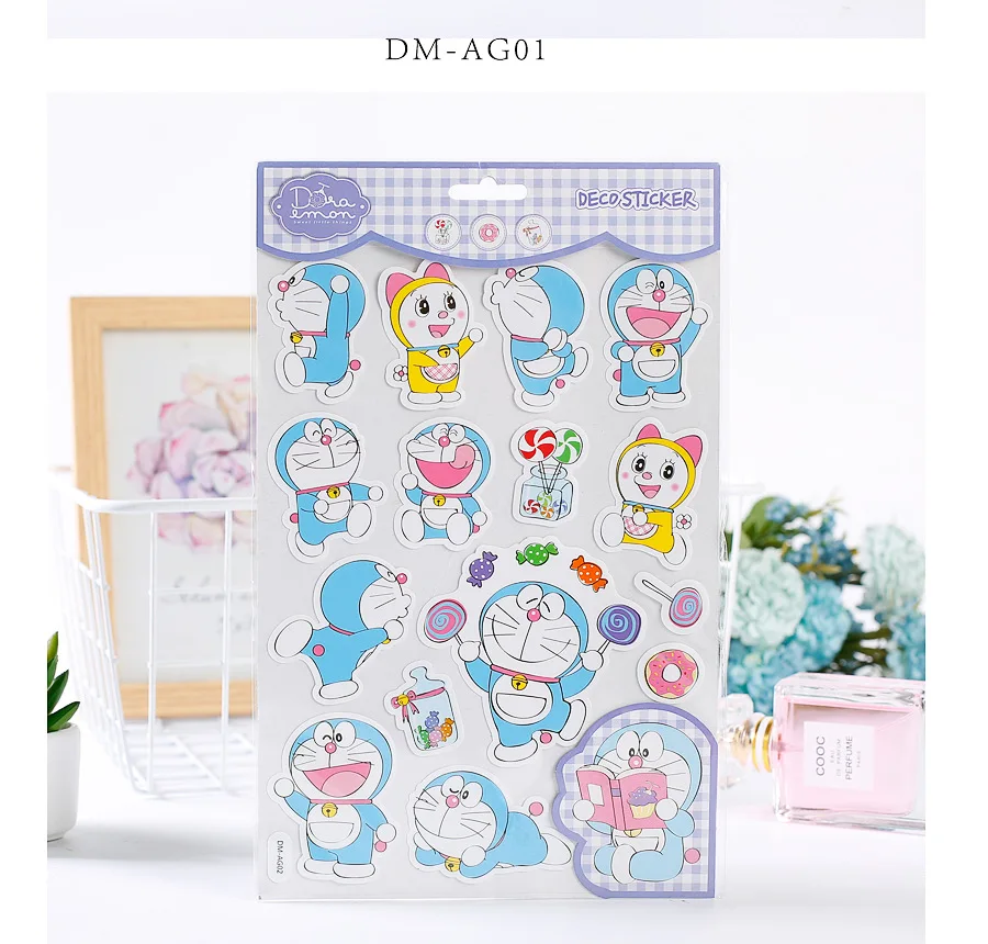 Милый Doraemon наклейка на чемодан декоративный планировщик наклейка, сделай сам, Скрапбукинг телефон дневник наклейка s kawaii ребенок подарок escolar