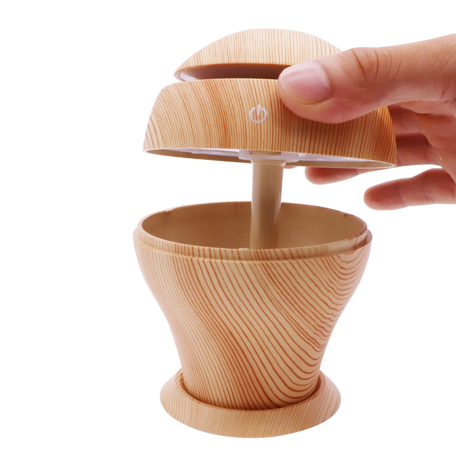 Mini Ultrasonic Air Humidifier USB Aroma Diffuser Wood Grain LED Night Light Electric Essential Oil Purifier Mist | Дом и сад