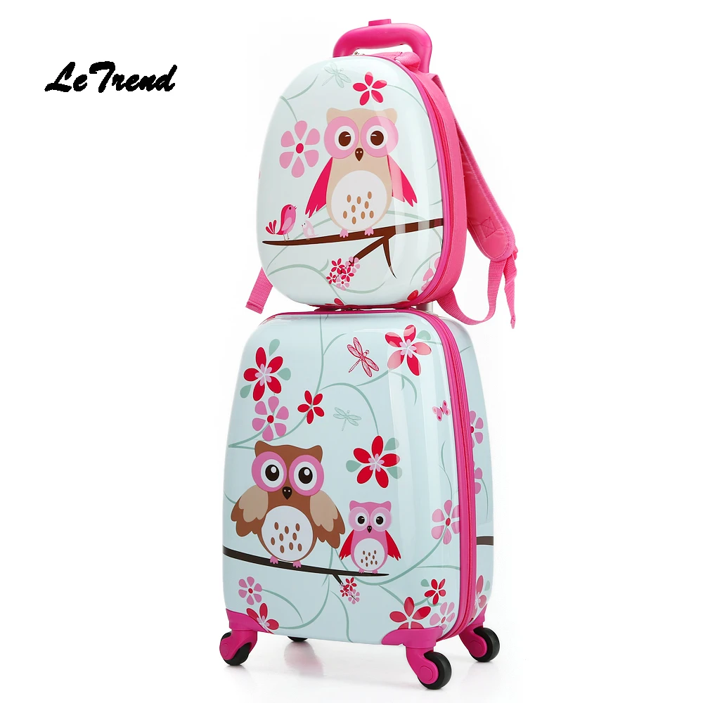 Letrend Набор детских чемоданов на колесиках с милыми животными|rolling luggage sets|luggage