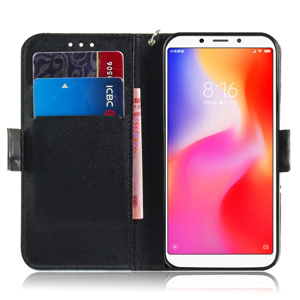 Mi A2 Lite чехол для спортивной камеры Xiao mi Red 6A телефона 3D Павлин венок милый кот