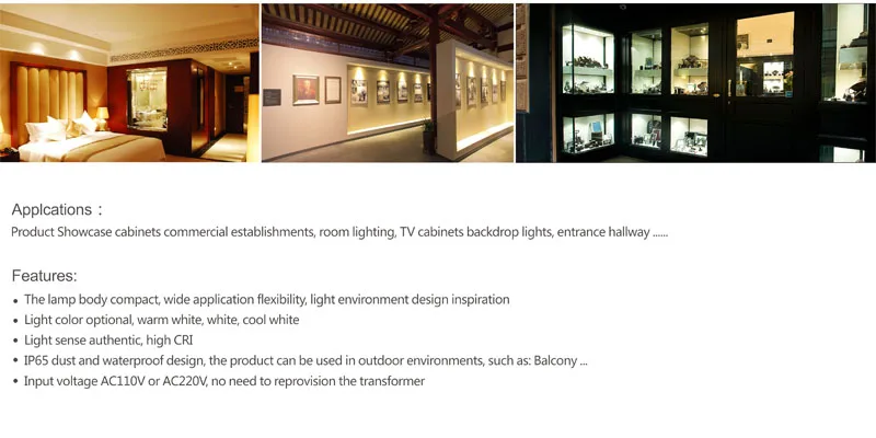 3W 110V 220V 240V IP65 Triac Dimmable мини светодиодная лампа светильник 80Ra шкаф освещение