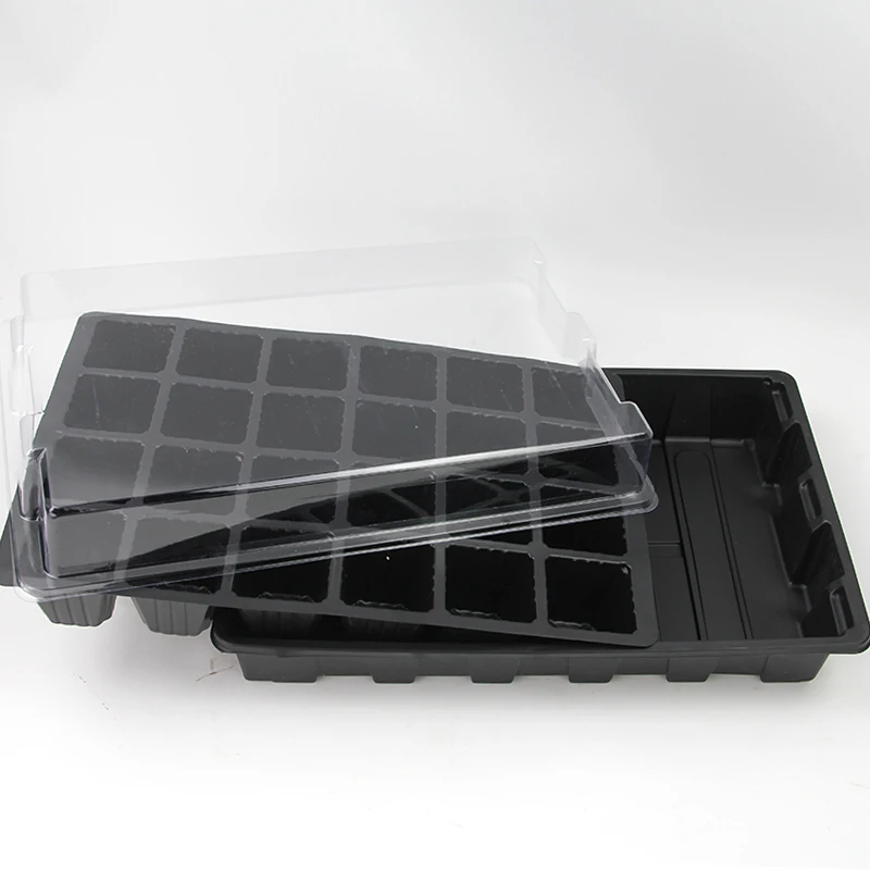 2*24 Отверстия саженец питомник Коробка лоток для горшков с крышкой цветок рассада