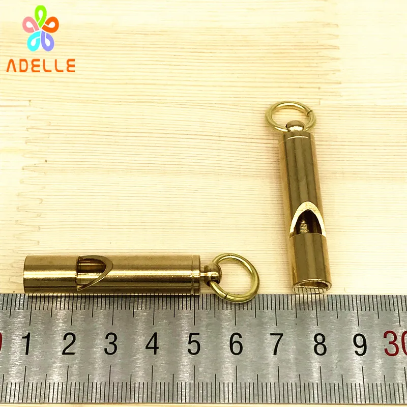 Свисток ручной работы из твердой латуни с раздельным кольцом 5 шт.|solid brass split