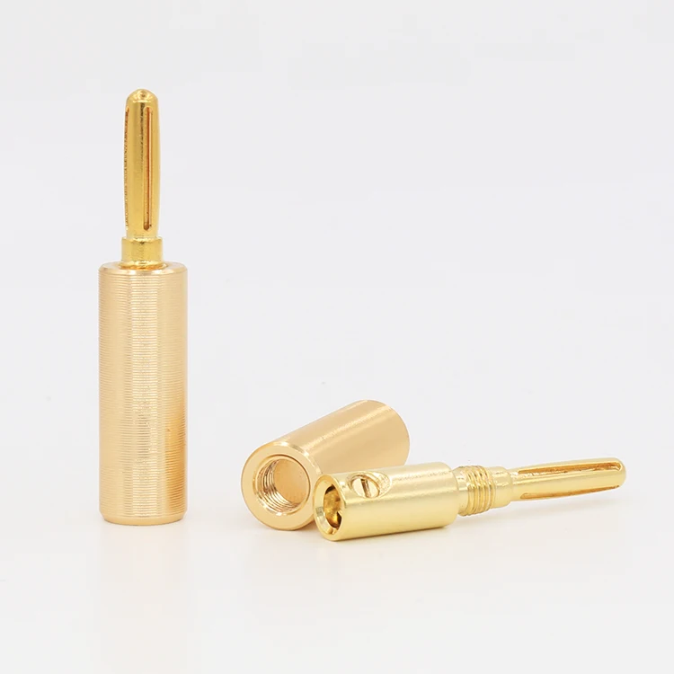Vb 091 аудио 24K позолоченный разъем для динамика типа банан 4 шт|banana plug 4pcs|plug goldplug speaker