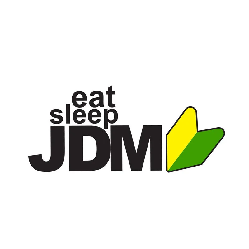 YJZT 12 9 см * 5 автомобильные аксессуары EAT SLEEP JDM спортивные наклейки 6-2252 | Автомобили