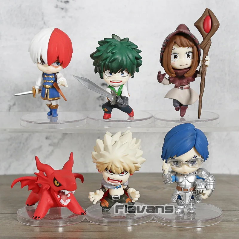 Мой герой DLT Vol.1 Midoriya Bakugou Todoroki Ochaco мини версии Фигурки игрушки 6 шт./компл