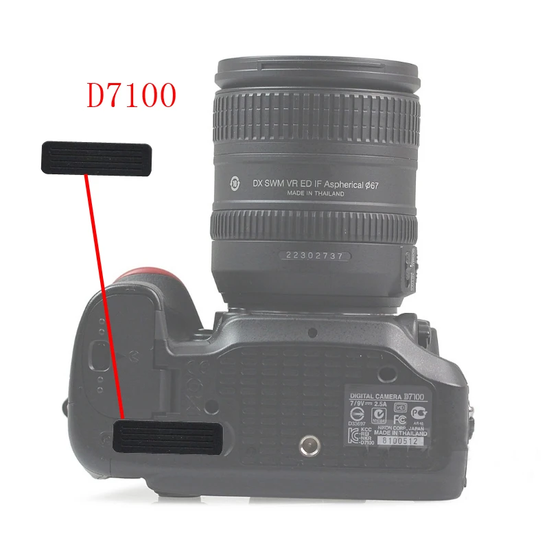 10 шт./партия для Nikon D600 D610 D7000 D7100 D800 резиновая задняя крышка для камеры DSLR запасная деталь для ремонта