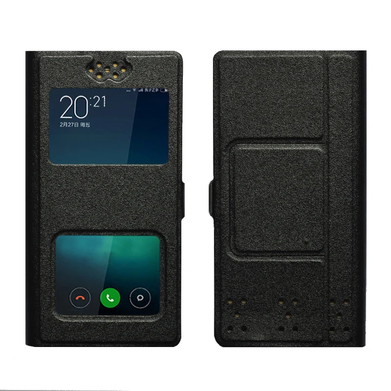 Чехол dower me с двойным окошком Универсальный флип-чехол для OUKITEL C16 PRO Phone из