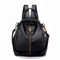 new luxury brand designer women leather backpack casual backpacks bag teenager school travel back pack mochila escolar militar