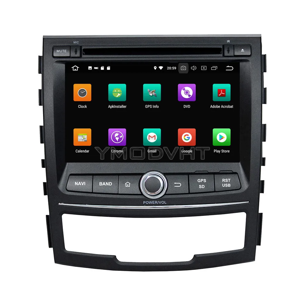YMODVHT 7 дюймов Android 8 0 Восьмиядерный PX5 4 Гб RAM 32 ГБ Автомобильный dvd-плеер Радио