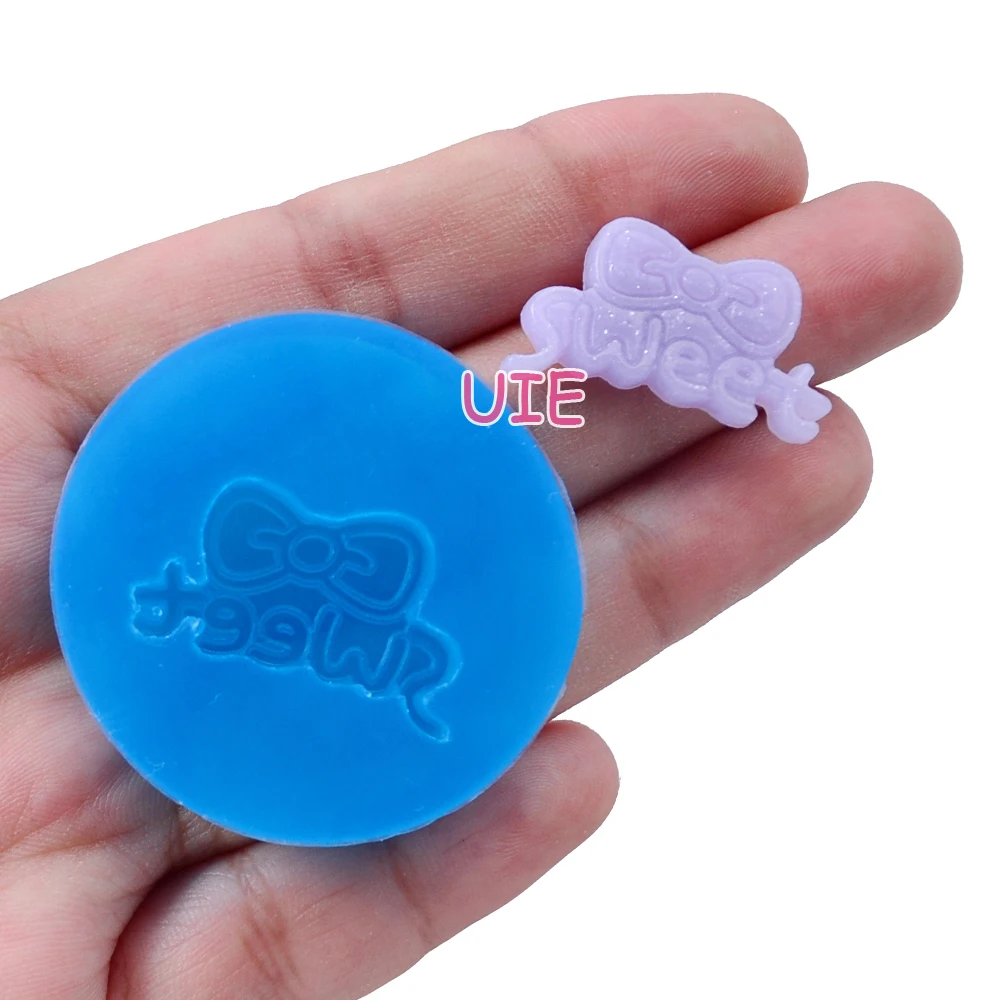 PYL740U 25.2mm SWEET Bow Silicone Mold - for Fondant Cupcake Topper Candy Chocolate Baking Tools Cookie Biscuit Resin Clay | Дом и сад