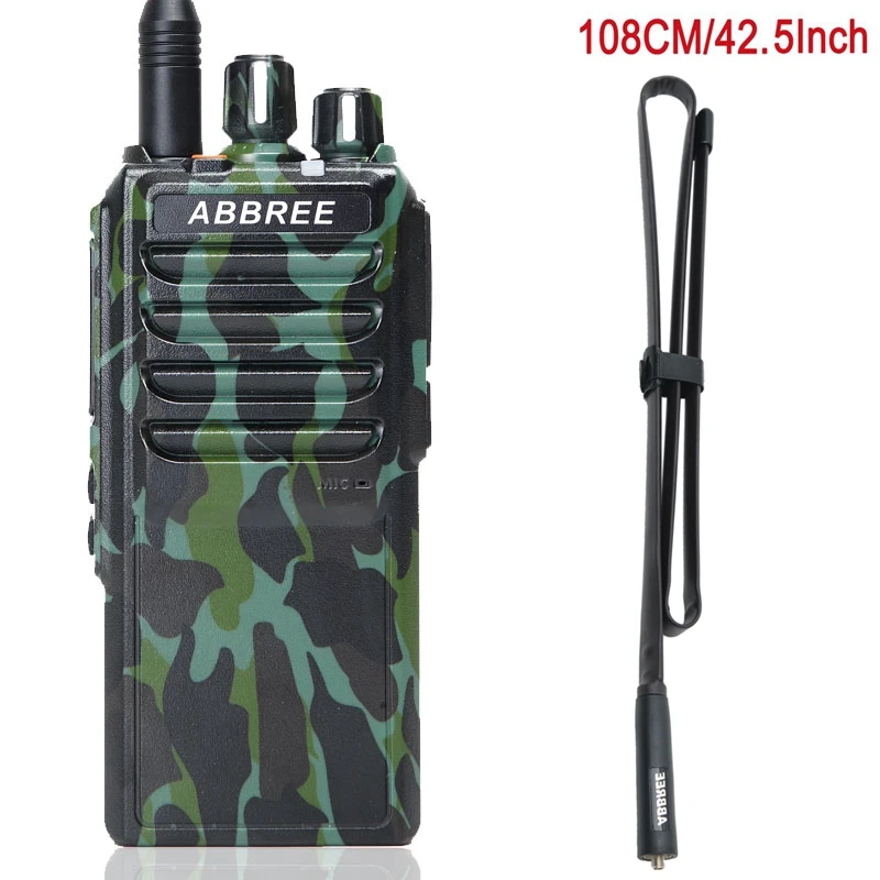 Abbree AR-25W рация 4000 мАч батарея UHF 400-480 МГц выходная мощность 25 Вт 10 Вт 5 Вт 10 км Диапазон+ тактическая антенна двухстороннее радио