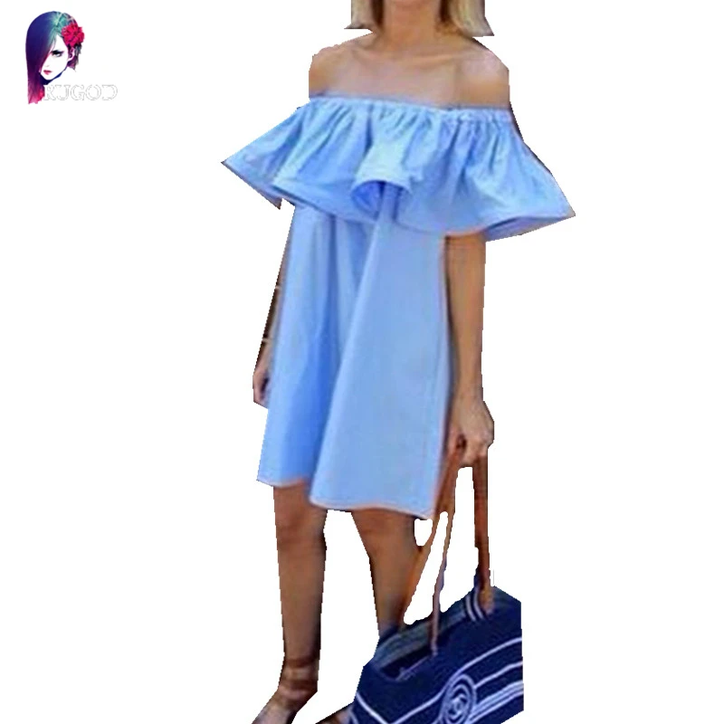 Модное Брендовое летнее платье Vestidos женское с открытыми плечами без рукавов