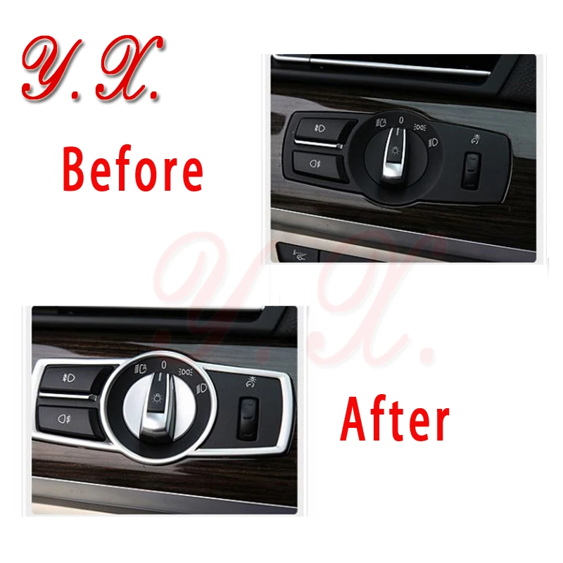 Высококачественные хромированные Чехлы для фар BMW декоративные наклейки F10 F25 F26 X3