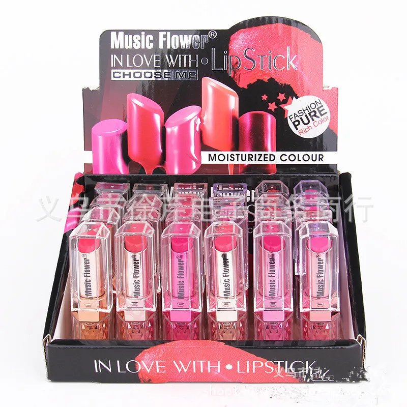 Марка Помада Подлинная Музыка Цветов Прочного Увлажняющий Губы 12 Подходит Для