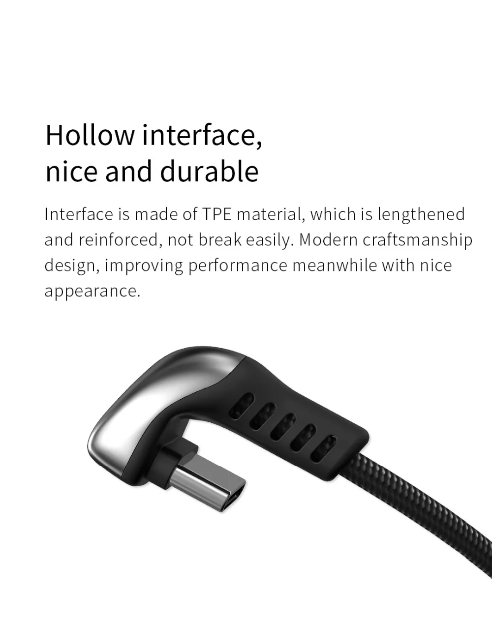 WSKEN u-образный USB кабель для iPhone зарядное устройство usb type C провод для быстрого заряда для samsung huawei USB C кабель type C USB C шнур