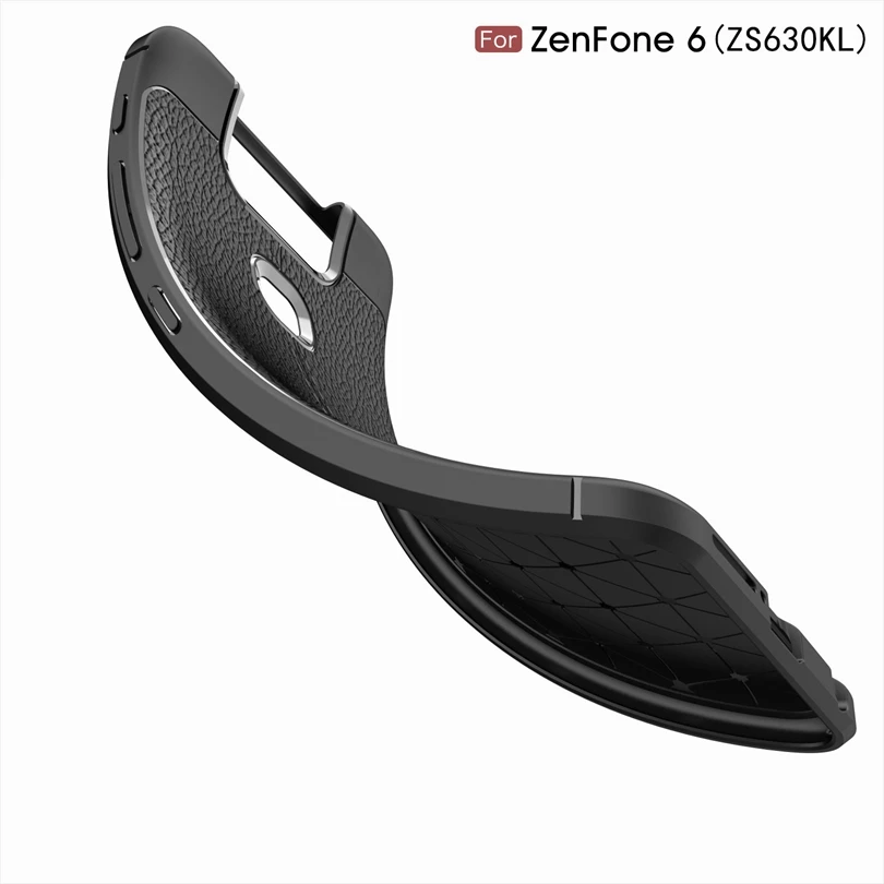 Роскошный мягкий силиконовый чехол для Asus ZenFone 6/ZenFone6 ZS630KL кожаный Противоударная