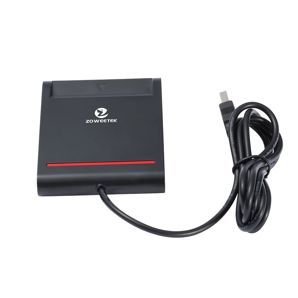 Оригинальное устройство для чтения смарт карт Zoweetek 12026 2 Easy Comm USB EMV записывающее