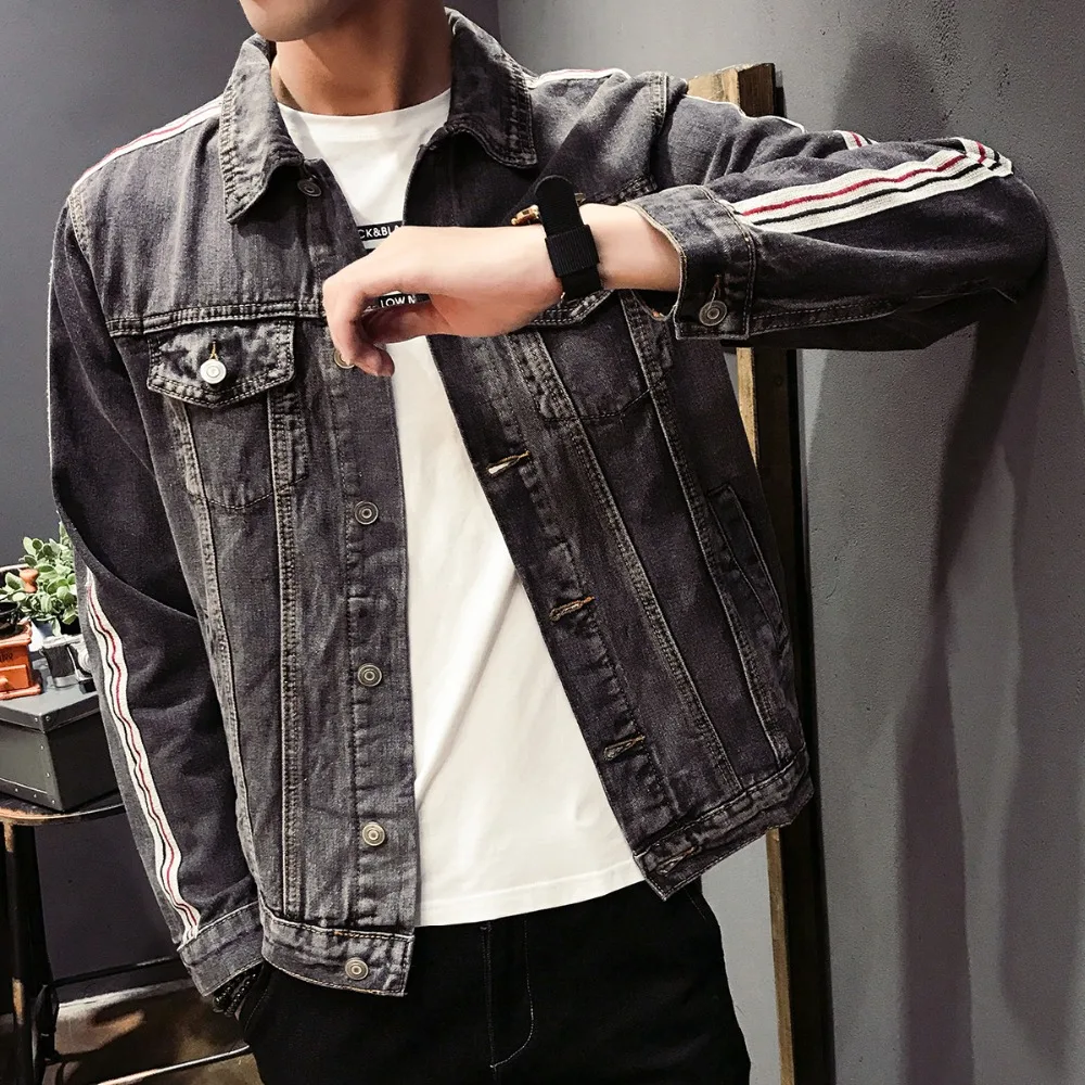 

5XL Denim Jacket Man 2018 New Fashion Vintage Jeans Jackets Cowboy Mens Outerwear Coat Plus Size 4XL XXXXXL #9020