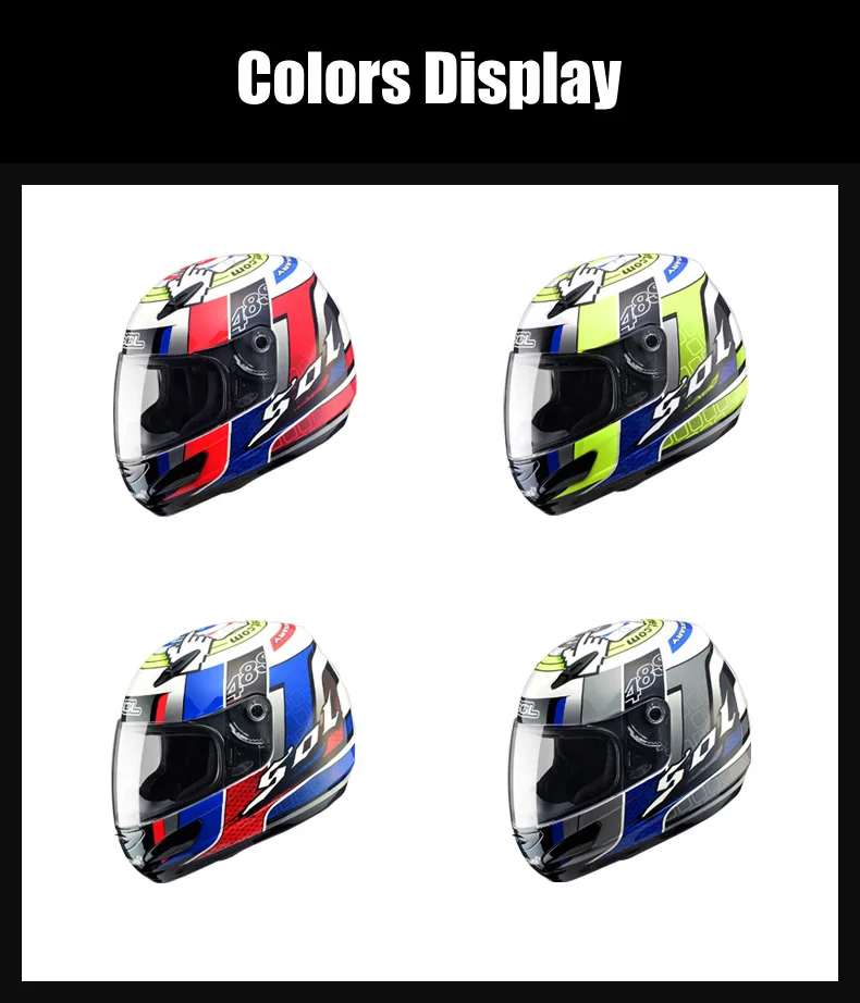 SOL moto rcycle шлем Полнолицевой шлем для мужчин и женщин moto bike capacete highway moto шлем moto cicleta Casque moto Casco 48S