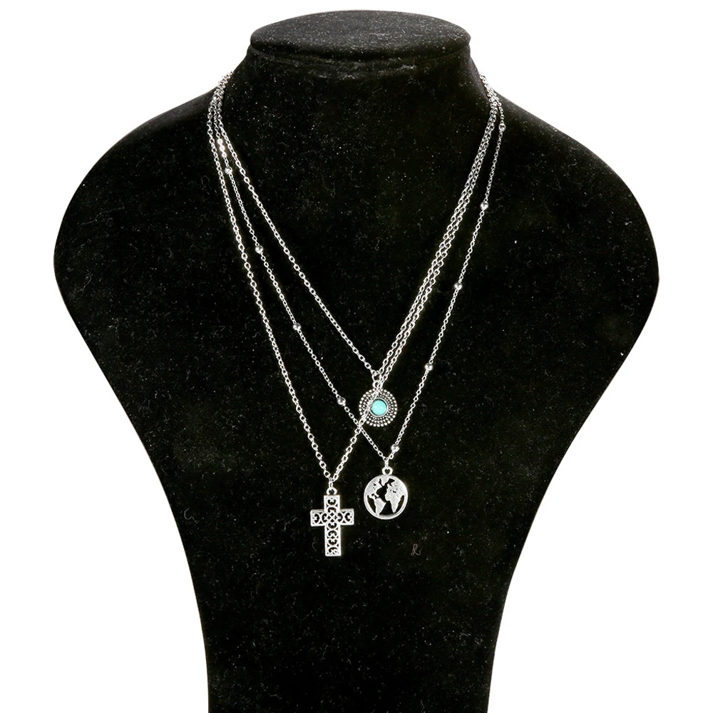 3 шт./компл. модное серебряное кольцо Цвет дырчатыми перекрестными карту в виде