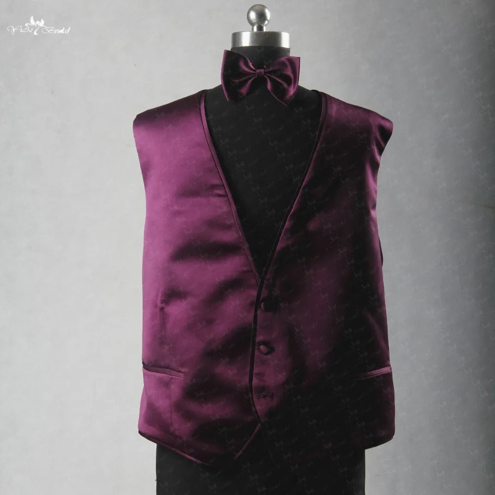Фиолетовый галстук бабочка RSJ28 и жилеты для мужчин|vests for men|tie bow tieties ties |