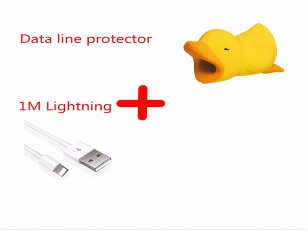USB кабель для телефона для IPhone XS Max XR X 8 7 6 IPad Air 2 Мобильный телефон Быстрая зарядка с кабелем намотки милые животные укусы - Цвет: Tiger