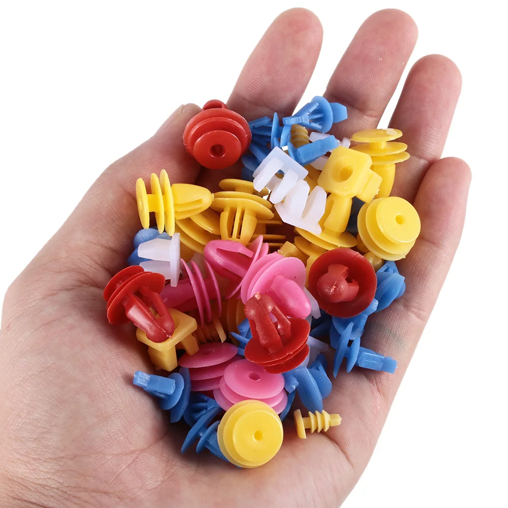 100 шт. Универсальные пластиковые зажимы для автомобильного брызговика бампера