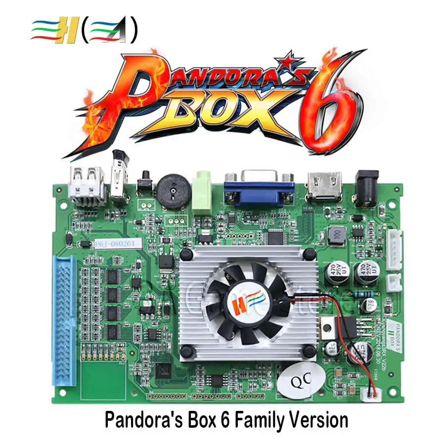 Pandora Box 6 1300 в 1 Pandora's материнская плата консоль семейная версия поддержка 3d игр