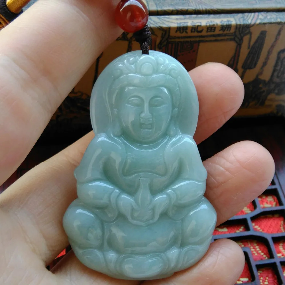 Юй Гуаньинь кулон мужские модели большое ожерелье с сертификатом|guanyin pendant|large