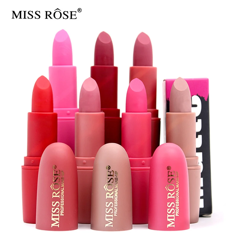 Губная помада Miss Rose матовый водостойкая для макияжа легко носить долговечная