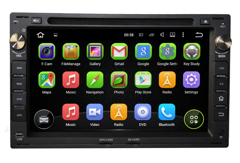 7 &quotавтомобильный DVD на основе Android с GPS WIFI аудио Радио стерео мультимедиа для VW