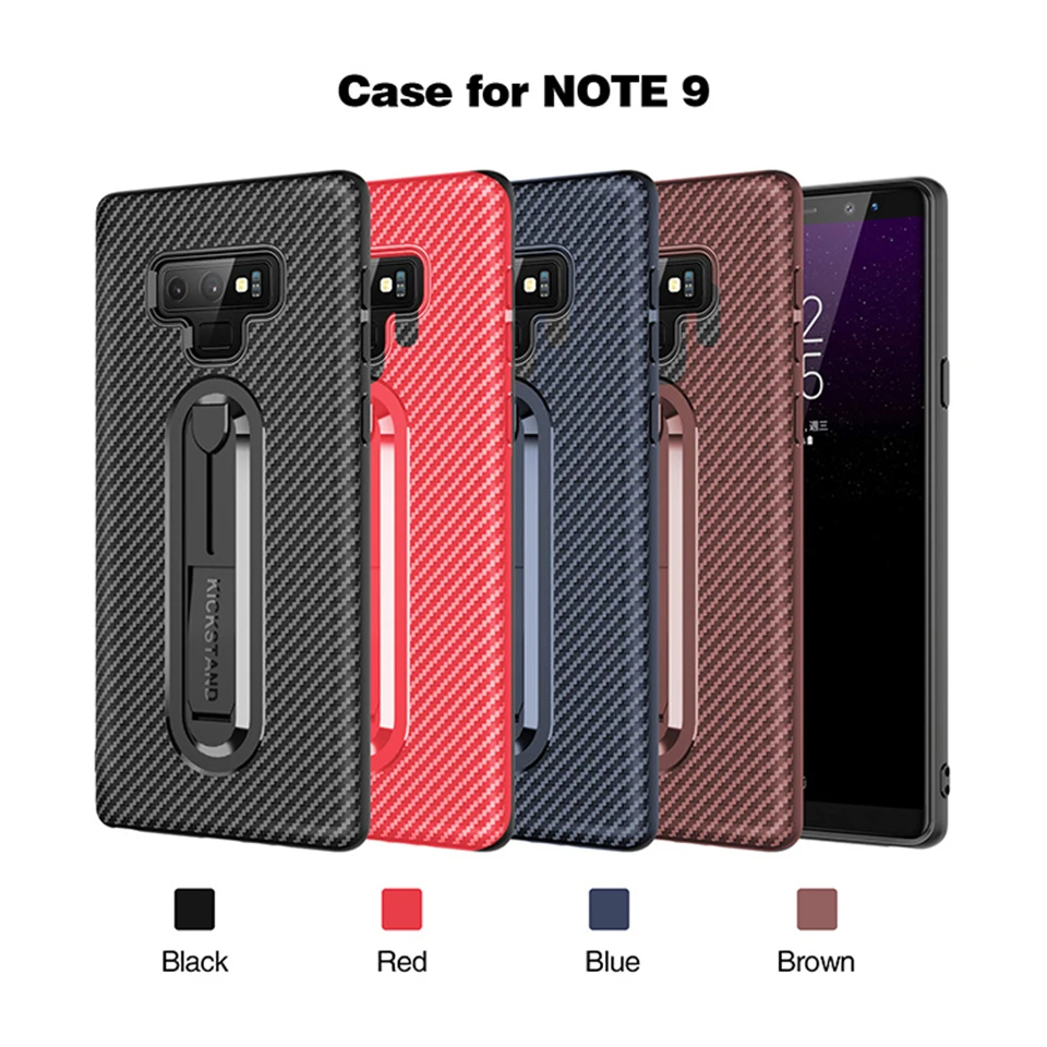 Для samsung Galaxy Note 9 роскошный защитный чехол из TPU карбона и оптоволокна для телефона