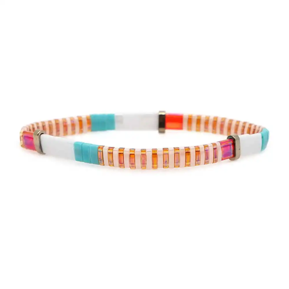 MI-B190149B Bohemian Go2boho браслет для женщин Miyuki браслеты богемные Тила бусины летние пляжные ювелирные изделия Pulseras Mujer красочные Insta Мода - Окраска металла: MI-B190149B Bohemian