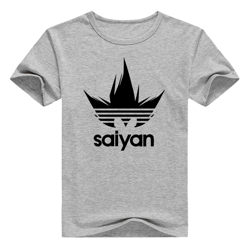 Модная мужская футболка с драконом летняя одежда saiyan коротким рукавом хлопковые