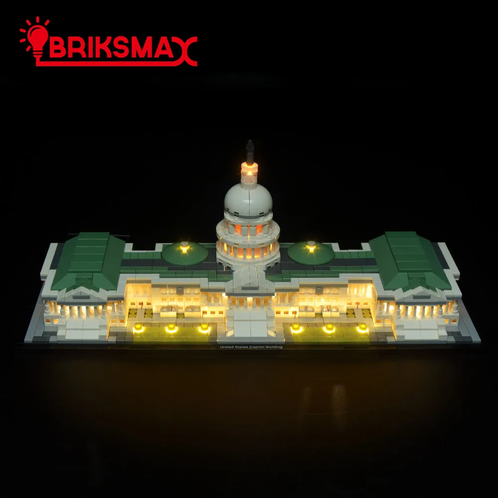 Комплект для светодиодсветильник Ки BriksMax архитектуры 21030 капитал США (модель в
