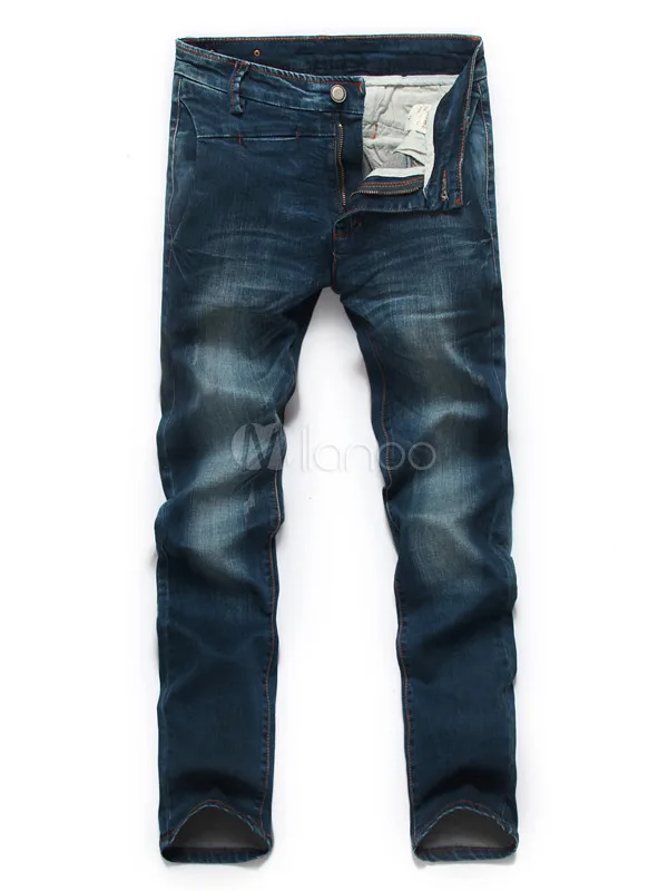 new 2014 famous brand designer Fashion Blue Pockets Solid Color Cotton Skinny Men's Jeans|fashion maternity jeans|fashion bindersjeans organic |