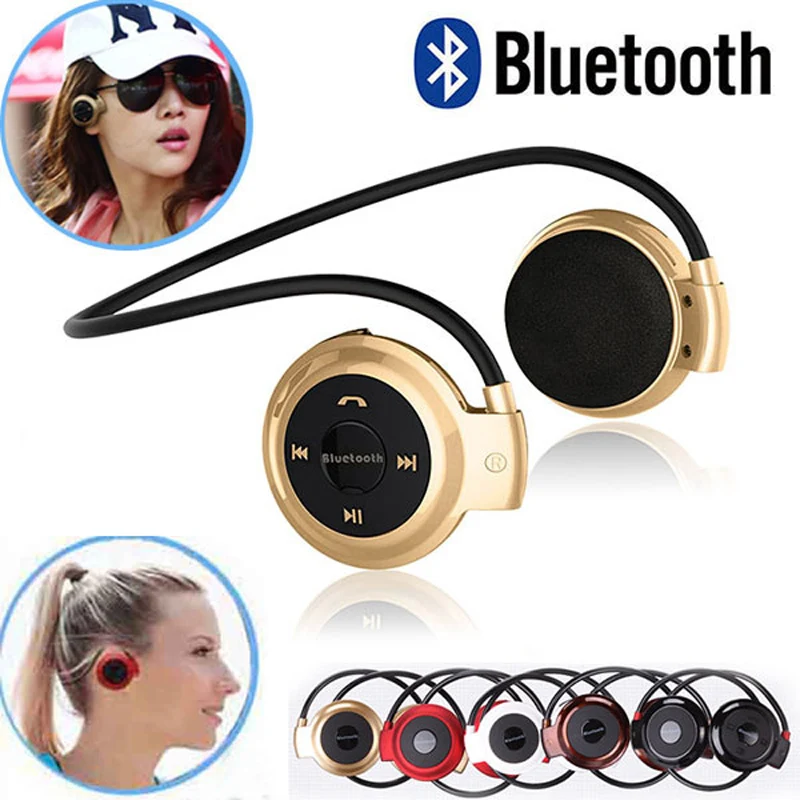 

Мини-гарнитура Bluetooth 503, наушники, музыкальные наушники с шейным ободом, MP3 Беспроводные спортивные наушники с поддержкой карт хранения микр...