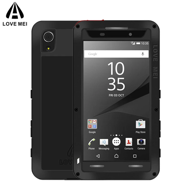 Металлический Алюминиевый Чехол LOVE MEI для Sony Xperia Z5 Compact / Mini противоударный