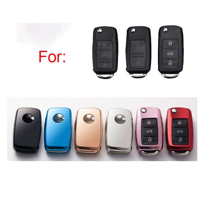 Новый ТПУ solf силиконовый чехол для ключей от машины Vw Jetta Golf Passat Beetle Polo Bora 2/3 кнопки