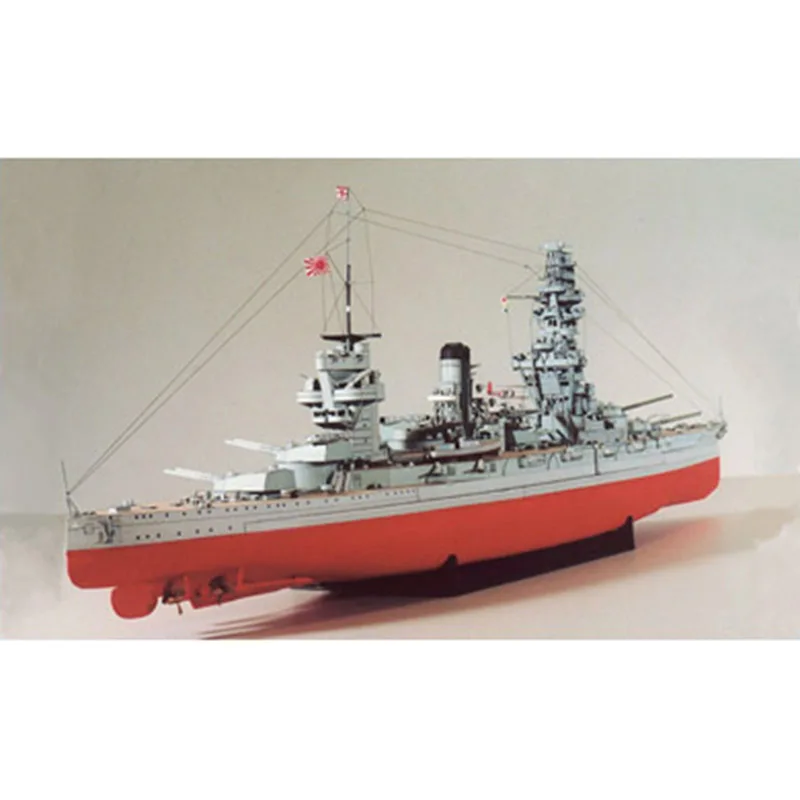 Бумажная модель сделай сам 1:250 боевой корабль класса Фусо Императорский японский