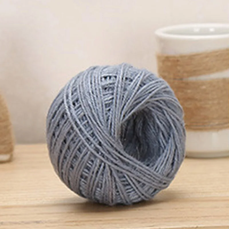 1 рулон 55 ярдов/160 футов джутовый шпагат DIY пеньковая веревка льняной шнур