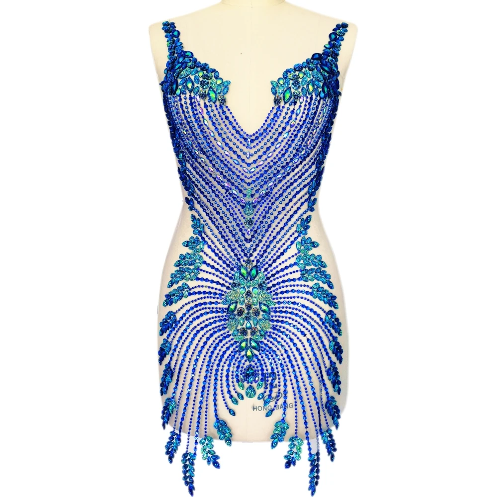 Серебристые нашивки ручной работы с бисером яркие аппликации из сетчатой ткани