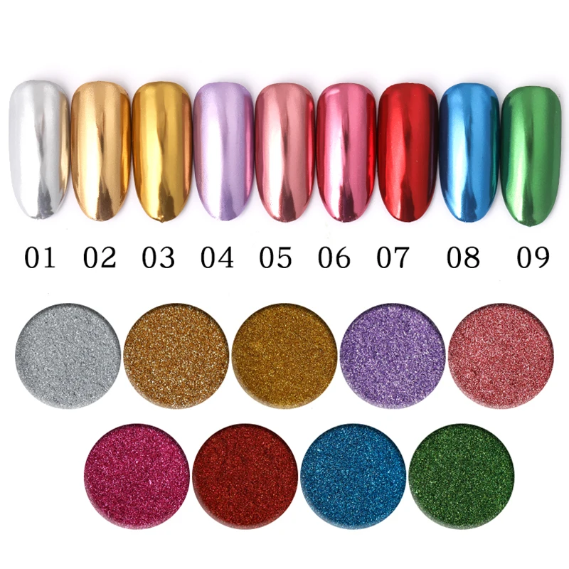 0 3 г металлическое зеркало мерцающая пудра под блески для дизайна ногтей розовое